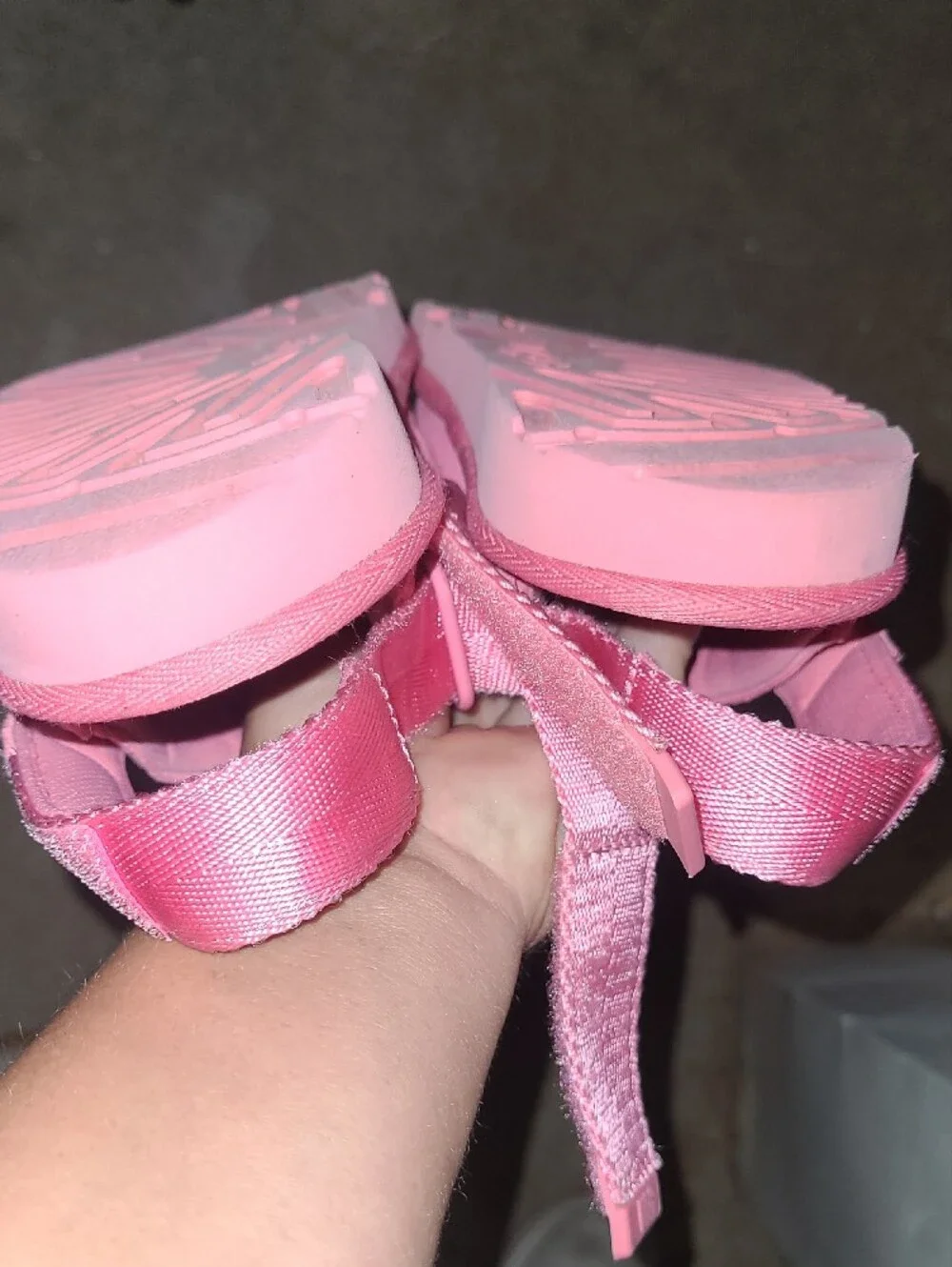UGG Kids Pink Suede Slingback Clogs with Adjustable Strap Size 3